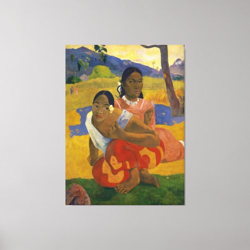 When Will You Marry by Paul Gauguin 1892 Canvas Print