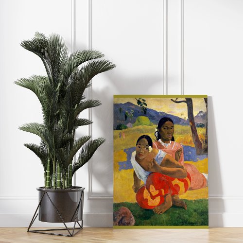 When Will You Marry by Paul Gauguin  Metal Print