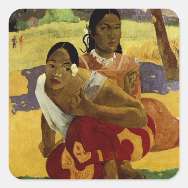 When Will You Marry? by Paul Gauguin Square Sticker (Front)