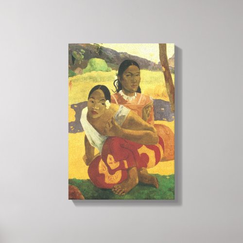 When Will You Marry by Paul Gauguin Vintage Art Canvas Print