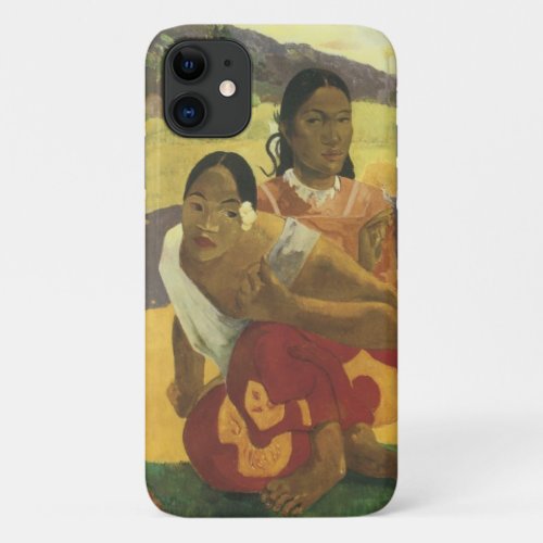 When Will You Marry by Paul Gauguin Vintage Art iPhone 11 Case