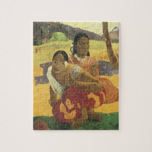 When Will You Marry by Paul Gauguin Vintage Art Jigsaw Puzzle