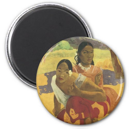 When Will You Marry by Paul Gauguin Vintage Art Magnet