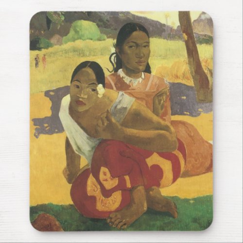 When Will You Marry by Paul Gauguin Vintage Art Mouse Pad