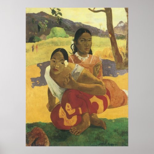 When Will You Marry by Paul Gauguin Vintage Art Poster
