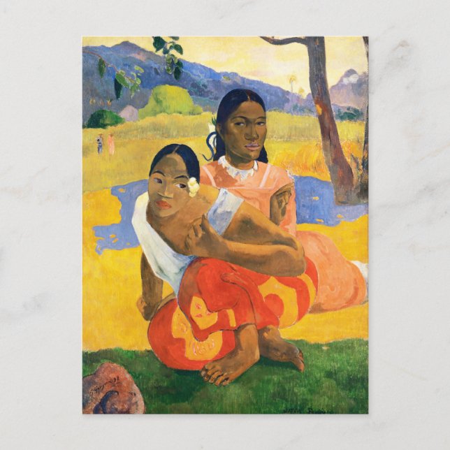 When Will You Marry? Paul Gauguin Postcard (Front)