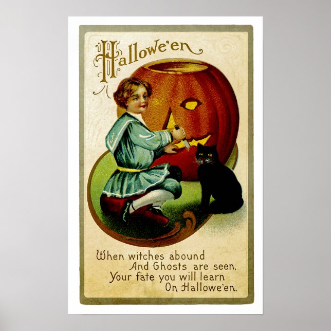 When Witches Abound at Halloween Poster (Front)