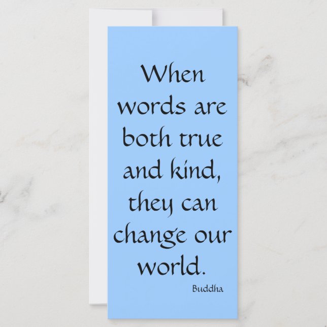 When words are both true...Rack Card (Front)