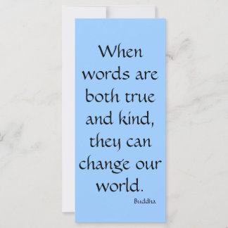 When words are both true...Rack Card