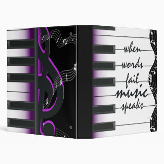 When words fail music speaks 3 ring binder