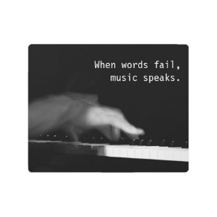 When words fail, music speaks. Fine art photograph