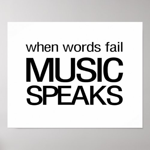 When Words Fail Music Speaks Poster