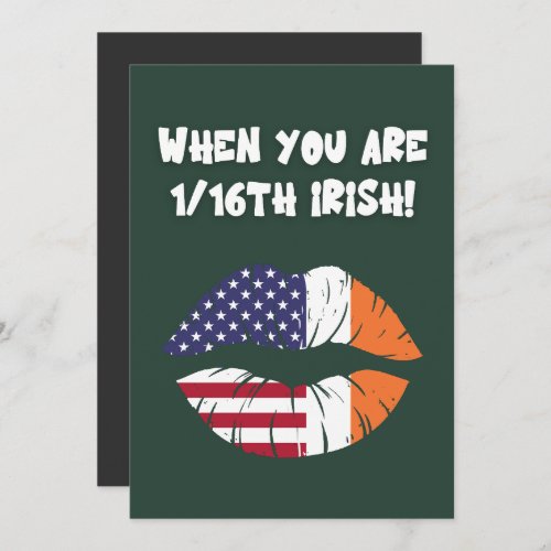 When you are American but 116th Irish  Holiday Card