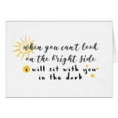 When You Can't Look on the Bright Side (Front Horizontal)