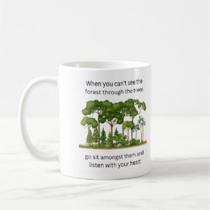 When you can't see the forest through the trees... coffee mug