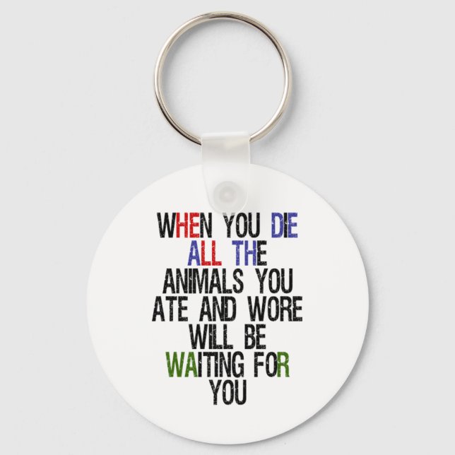 When You Die 1 Keychain (Front)