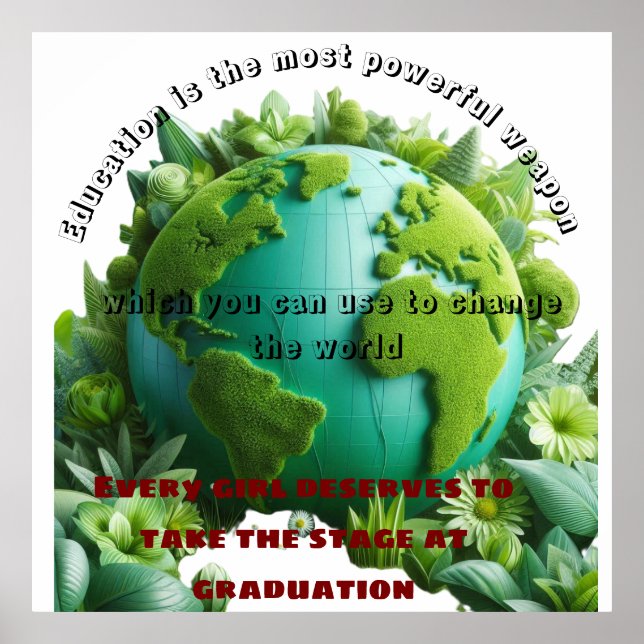 When you educate a girl, you educate a nation poster (Front)