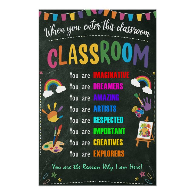 When You Enter This Classroom Poster (Front)