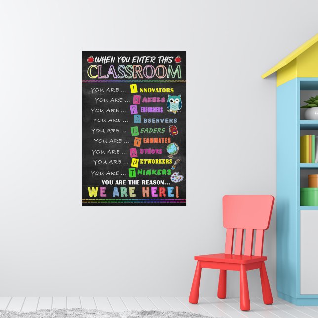 When You Enter This Classroom Poster | Zazzle