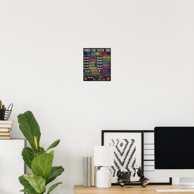 When You Enter This Classroom Printable Poster | Zazzle