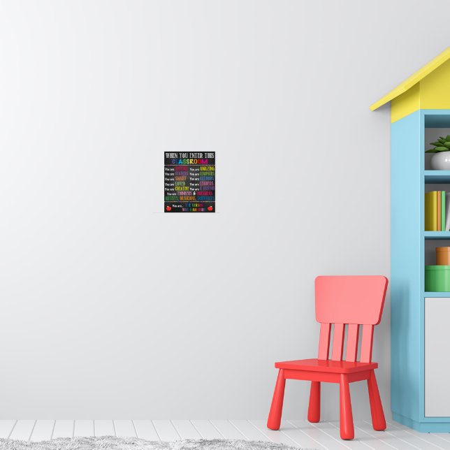 When You Enter This Classroom Printable Poster | Zazzle