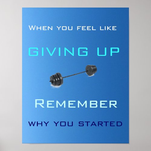 When You Feel Like Giving Up _ Poster