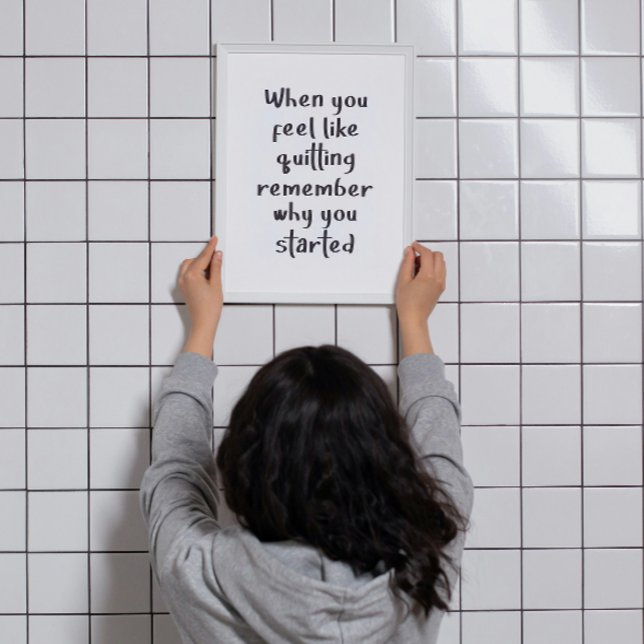 When You Feel Like Quitting Workout Gym Wall Art (Creator Uploaded)