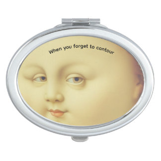 When you forget to contour compact mirror