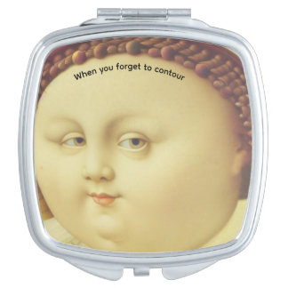 When you forget to contour compact mirror