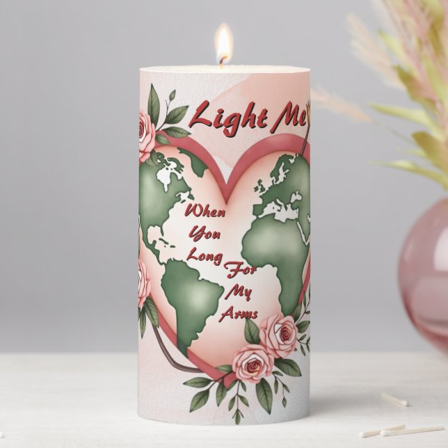 When You Long for My Arms Pillar Candle (In Situ)