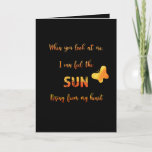 When you look at me - love quote greeting card