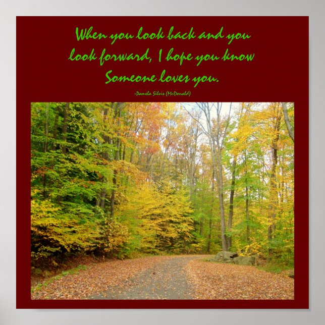 When you look back and...Poster Poster (Front)