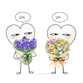 When You’re Not Sure What to Say – Cute Flower Card