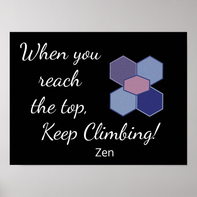When you reach the top - Zen quote - Print (Front)