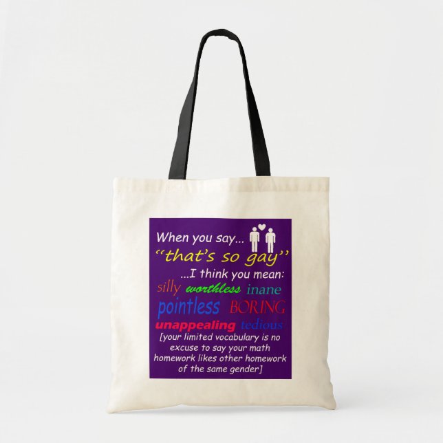 When You Say... Tote Bag (Front)