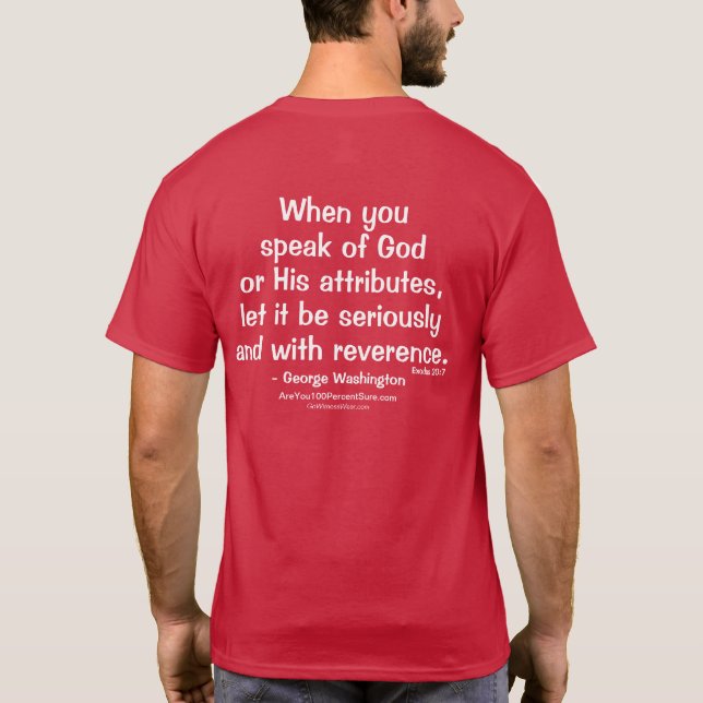 When You Speak of God T-Shirt (Back)