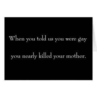 When you told us you were gay [Template]