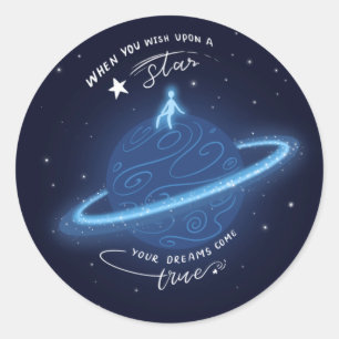 When you Wish upon a Star Classic Round Sticker