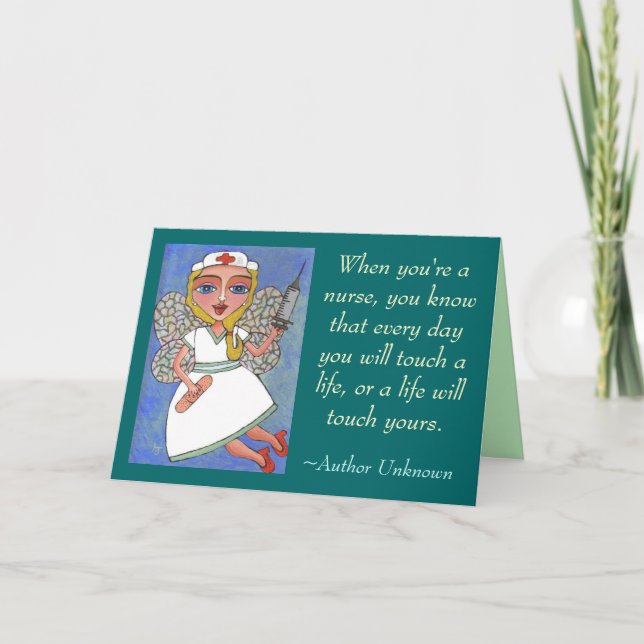 When you're a nurse... - greeting card (Front)