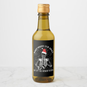 When You're Dead Inside But It's Christmas Season Wine Label