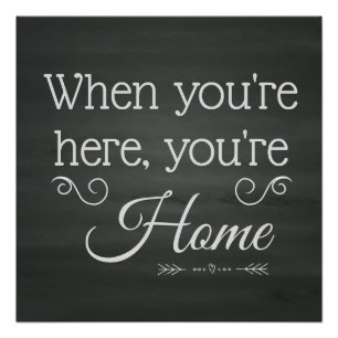 When You're Here, You're Home - Foster Care Poster