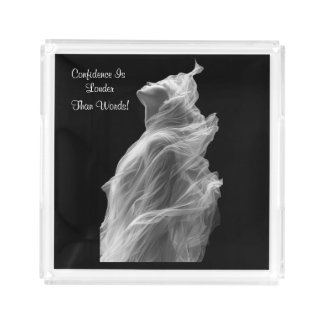 When you're silent, everything is louder... acrylic tray