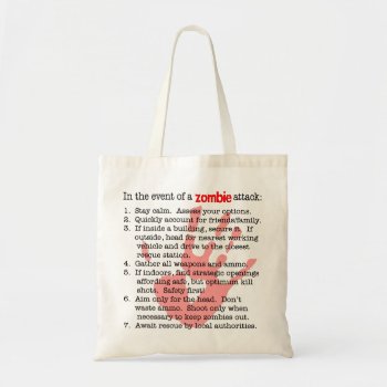 When Zombies Attack Tote Bag by TheYankeeDingo at Zazzle