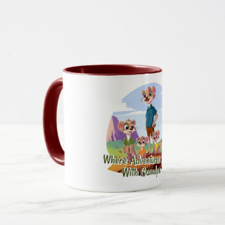 Where Adventures Beguin With Grandpa Mug