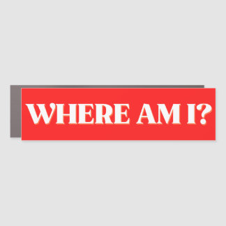 Where am i lost bad driver funny bumper magnet