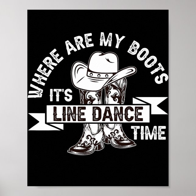 Where are my boots line dance  poster (Front)