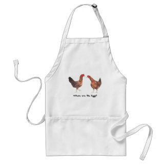 Where are the eggs?, adult apron