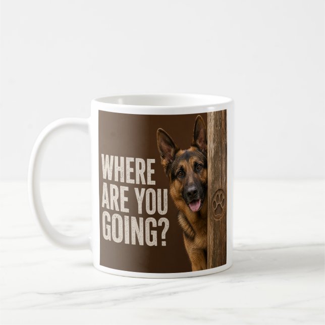 where are you going coffee mug (Left)