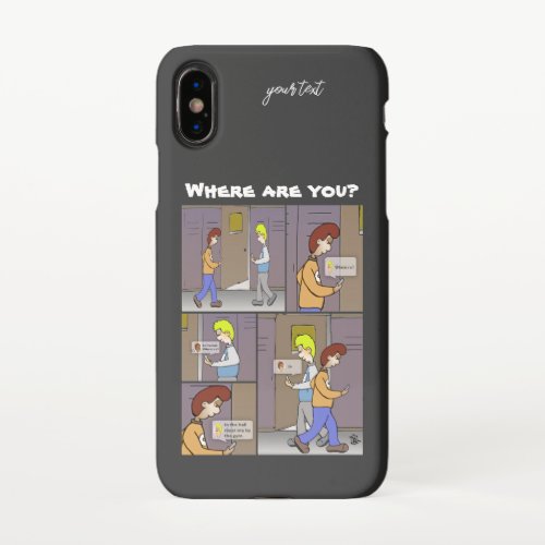 Where Are You iPhone X Case