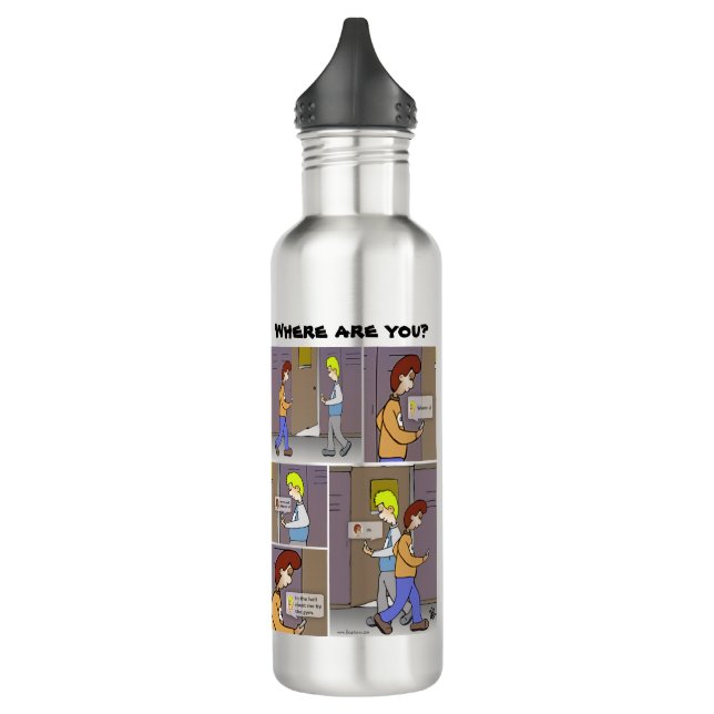 Where Are You Stainless Steel Water Bottle (Left)